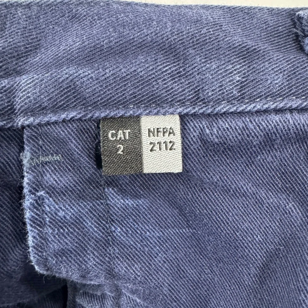Carhartt FR Flame Resistant Work Pants Navy Blue Reflective Tape 34x34 CAT 2